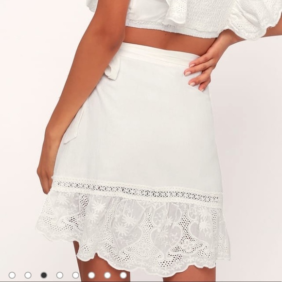 Somedays Lovin Ivory Eyelet Wrap Skirt - Picture 3 of 7